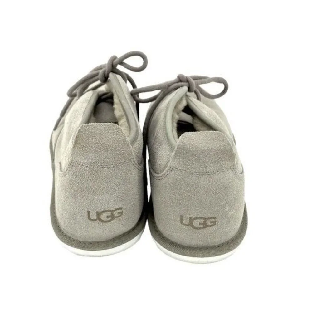 UGG Mens Maksim Chukka Suede Shearling Boots Bindle Gray Lace up Sz 9 NEW